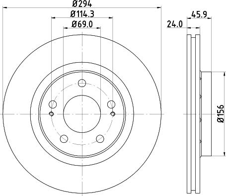 DON PCD10792 - Bremžu diski ps1.lv