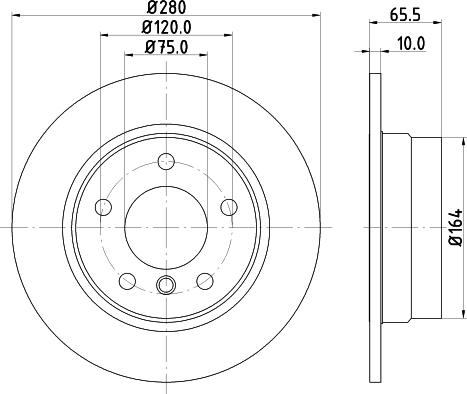 DON PCD10762 - Bremžu diski ps1.lv