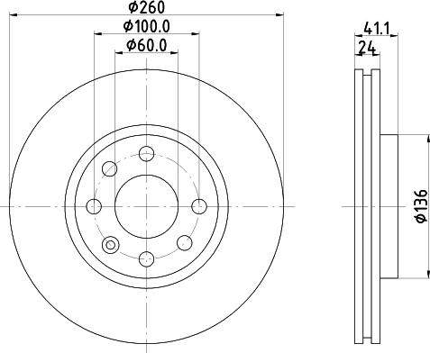 DON PCD10732 - Bremžu diski ps1.lv