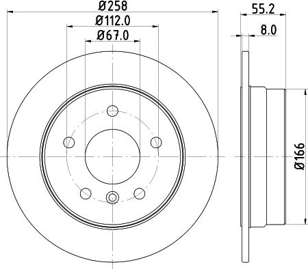 DON PCD11452 - Bremžu diski ps1.lv