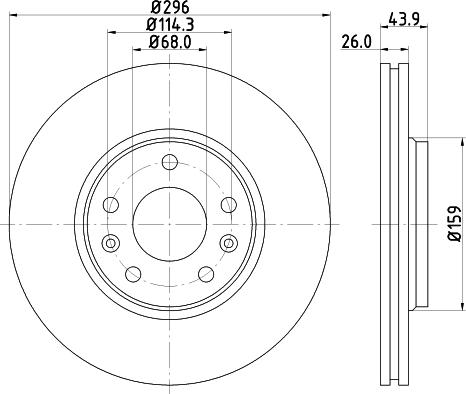 DON PCD11432 - Bremžu diski ps1.lv