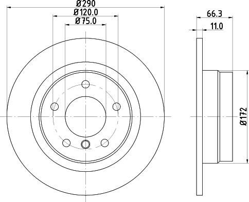 DON PCD11582 - Bremžu diski ps1.lv