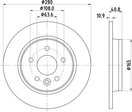 DON PCD11632 - Bremžu diski ps1.lv