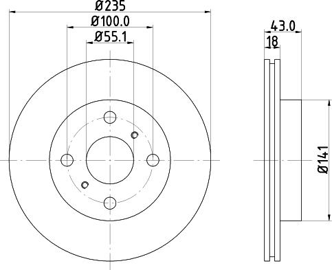 DON PCD11672 - Bremžu diski ps1.lv