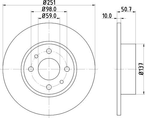 DON PCD11132 - Bremžu diski ps1.lv