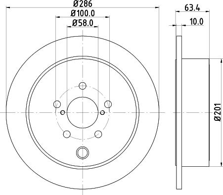 DON PCD11172 - Bremžu diski ps1.lv