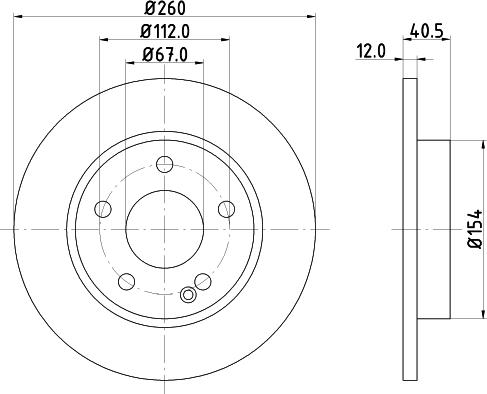 DON PCD11392 - Bremžu diski ps1.lv