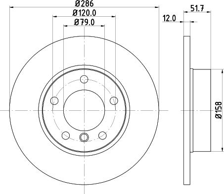 DON PCD11352 - Bremžu diski ps1.lv