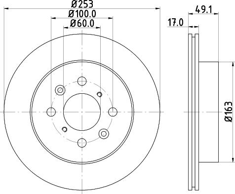 DON PCD11312 - Bremžu diski ps1.lv