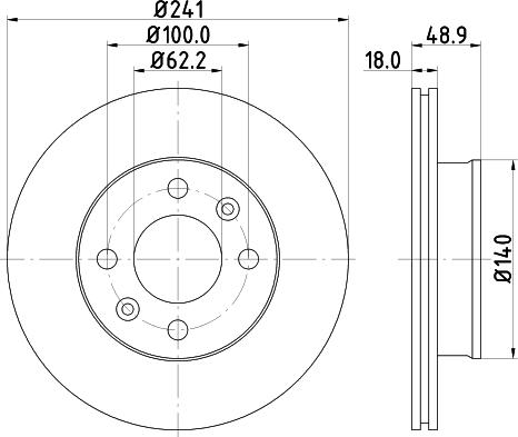 DON PCD11332 - Bremžu diski ps1.lv