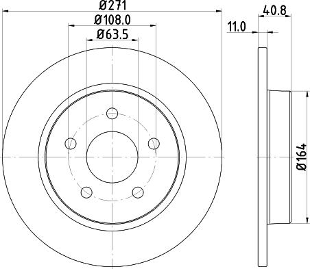 DON PCD11322 - Bremžu diski ps1.lv