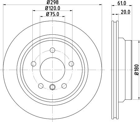 DON PCD11242 - Bremžu diski ps1.lv