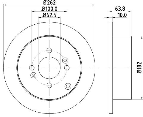 DON PCD11762 - Bremžu diski ps1.lv