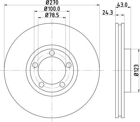 DON PCD18002 - Bremžu diski ps1.lv