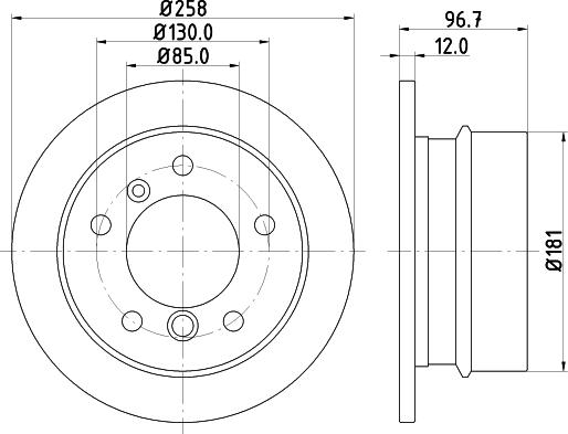 DON PCD18292 - Bremžu diski ps1.lv