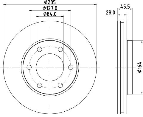 DON PCD18262 - Bremžu diski ps1.lv