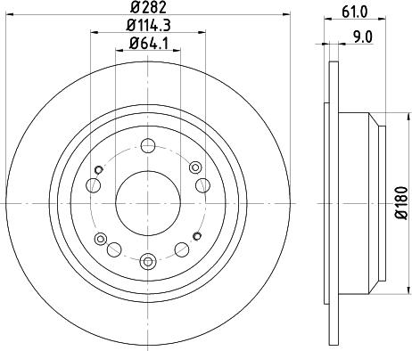 DON PCD13962 - Bremžu diski ps1.lv