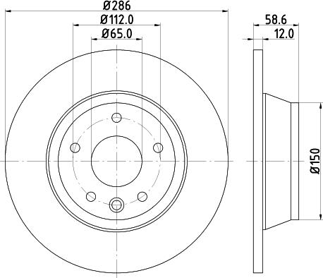 DON PCD13912 - Bremžu diski ps1.lv