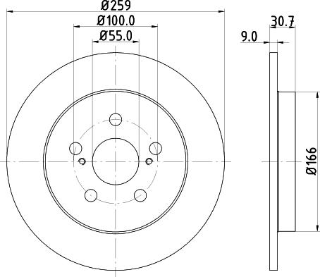 DON PCD13442 - Bremžu diski ps1.lv