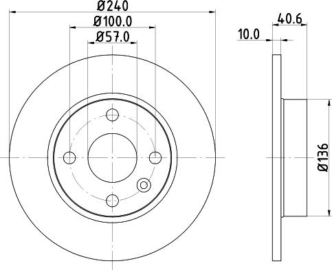 DON PCD13512 - Bremžu diski ps1.lv