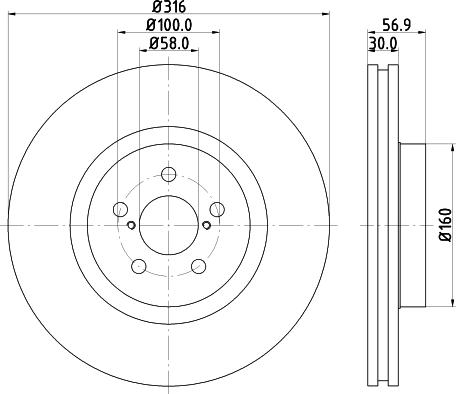 DON PCD13681 - Bremžu diski ps1.lv