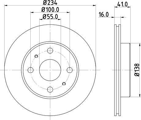 DON PCD13842 - Bremžu diski ps1.lv