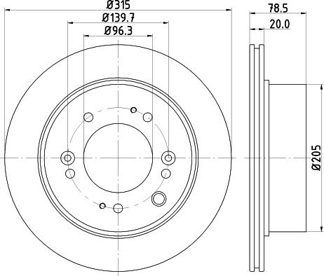 DON PCD13802 - Bremžu diski ps1.lv