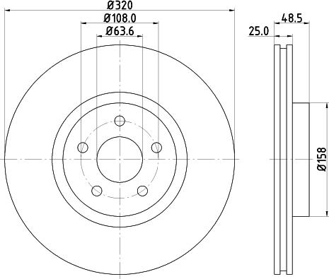 DON PCD13391 - Bremžu diski ps1.lv