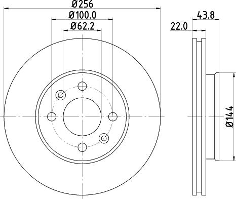 DON PCD13242 - Bremžu diski ps1.lv