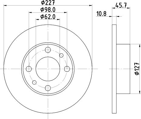Maxgear 19-2805 - Bremžu diski ps1.lv