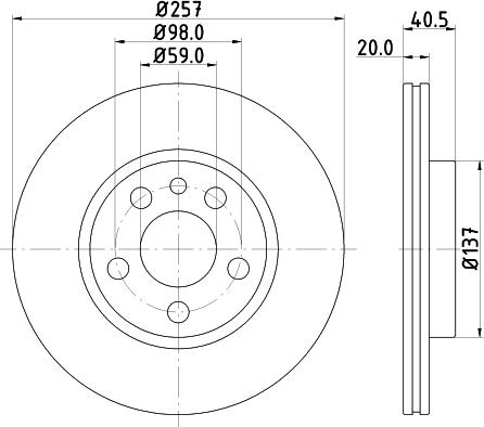 DON PCD13792 - Bremžu diski ps1.lv