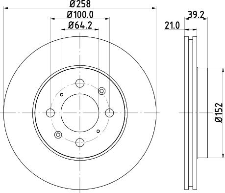 DON PCD12952 - Bremžu diski ps1.lv