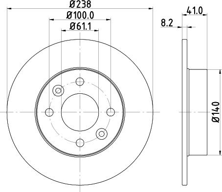 DON PCD12972 - Bremžu diski ps1.lv