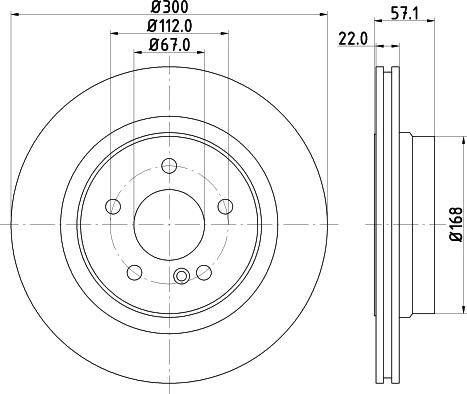 DON PCD12442 - Bremžu diski ps1.lv