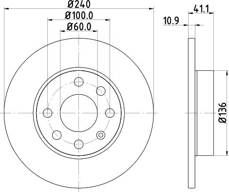 DON PCD12412 - Bremžu diski ps1.lv