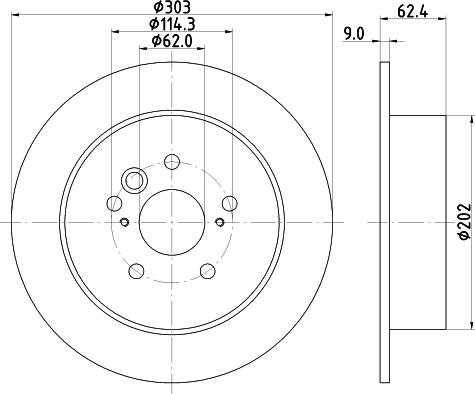 DON PCD12572 - Bremžu diski ps1.lv