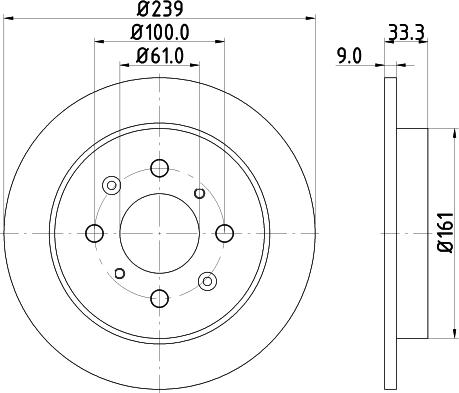 DON PCD12612 - Bremžu diski ps1.lv