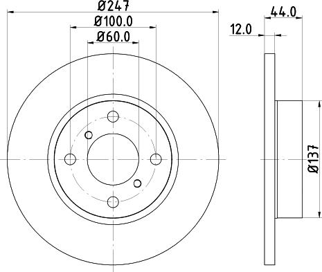 DON PCD12682 - Bremžu diski ps1.lv