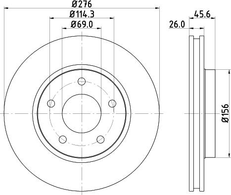 DON PCD12162 - Bremžu diski ps1.lv