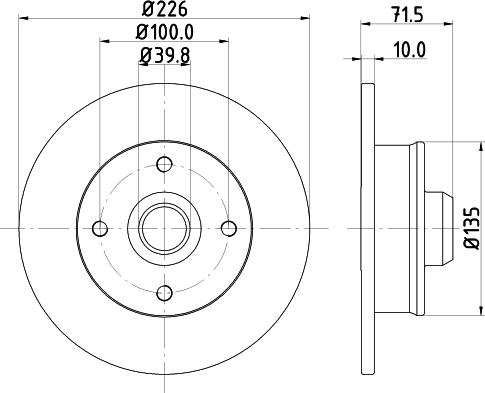 DON PCD12851 - Bremžu diski ps1.lv