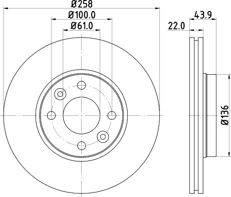 DON PCD12242 - Bremžu diski ps1.lv