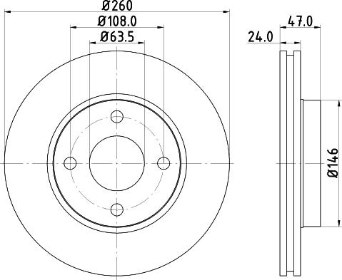 DON PCD12792 - Bremžu diski ps1.lv