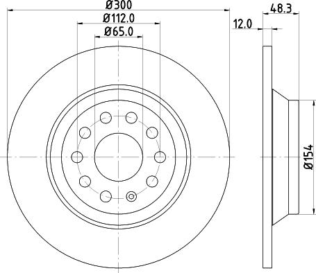 DON PCD12752 - Bremžu diski ps1.lv