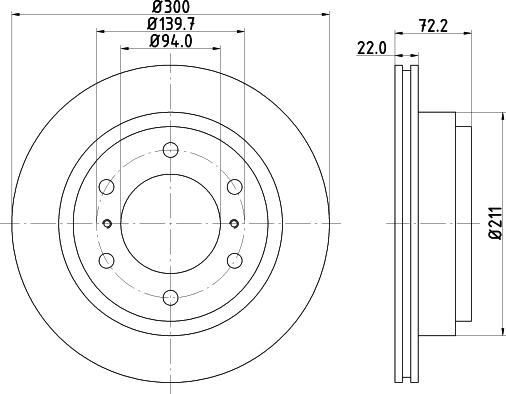 DON PCD12762 - Bremžu diski ps1.lv