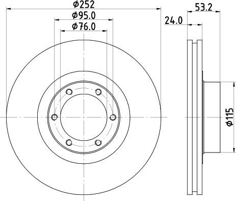 DON PCD17902 - Bremžu diski ps1.lv