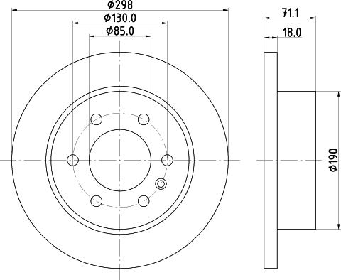 DON PCD17542 - Bremžu diski ps1.lv