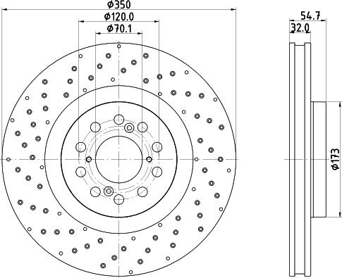 DON PCD20391 - Bremžu diski ps1.lv