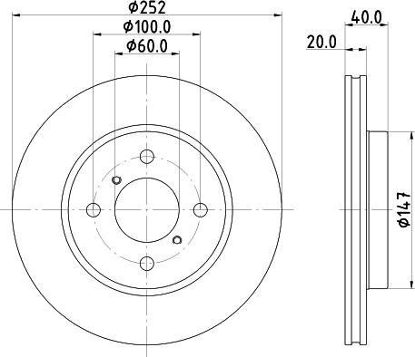 DON PCD21902 - Bremžu diski ps1.lv