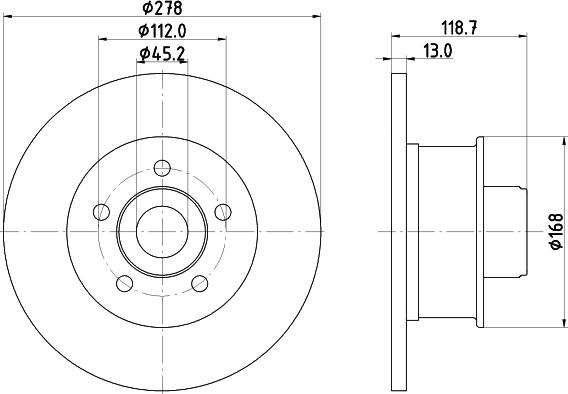 DON PCD21401 - Bremžu diski ps1.lv