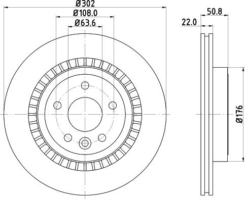 DON PCD21582 - Bremžu diski ps1.lv